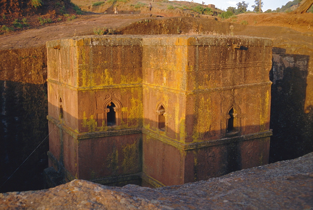 St. Giorgis (St. George's) rock cut church, Lalibela, Ethiopia, Africa