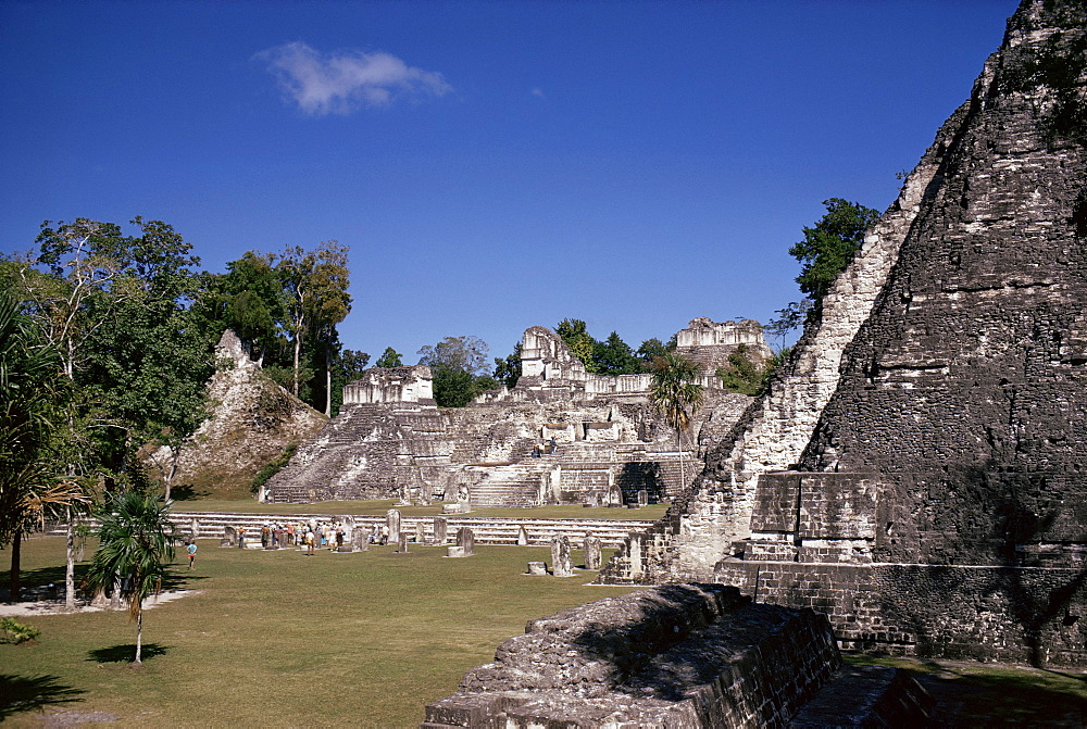 The Great Plaza, Tikal, UNESCO World Heritage Site, Peten, Guatemala, Central America