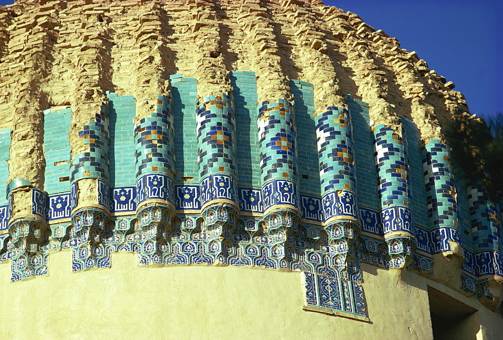 Detail of the tomb of Gawhar Shad, Herat, Afghanistan, Asia