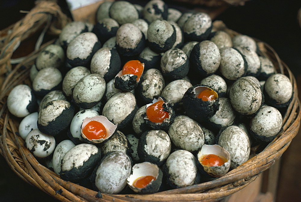 Hundred year eggs, Singapore, Southeast Asia, Asia