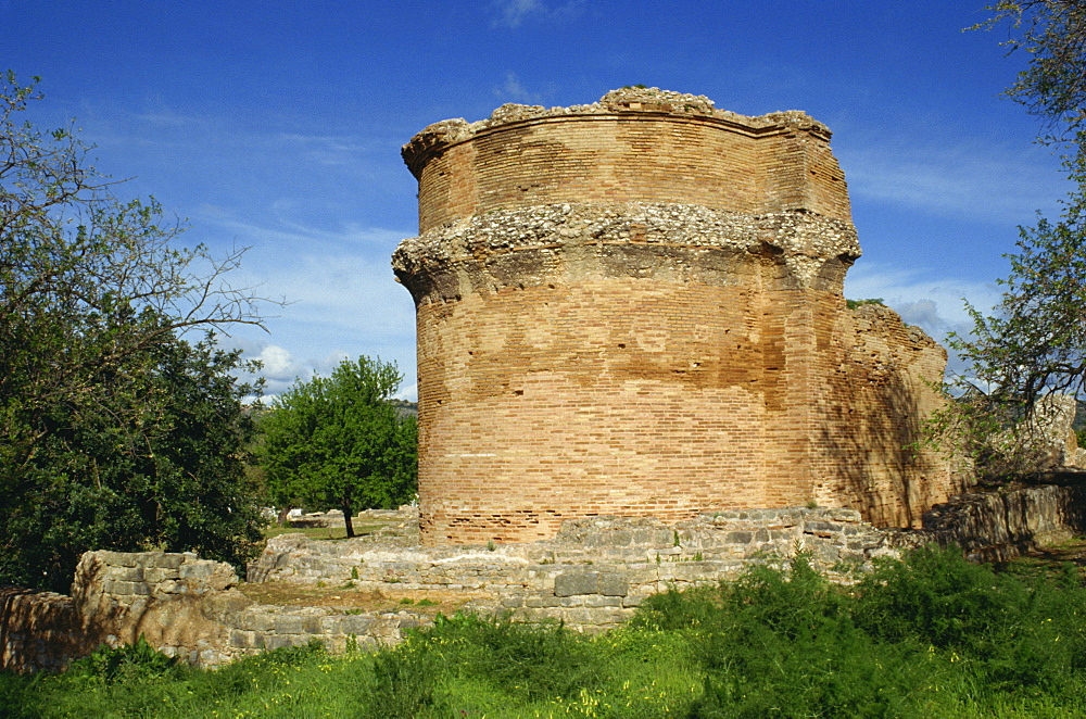 The church at the Roman town of Milreu, Estoi, Algarve, Portugal, Europe