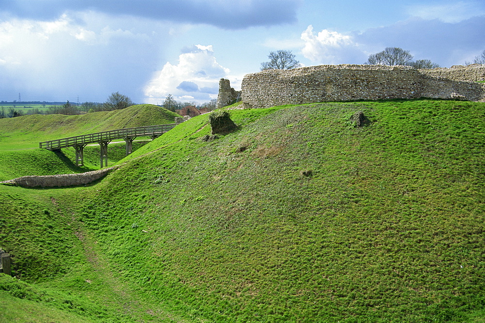 Castle at Castle Acre, Norfolk, England, United Kingdom, Europe