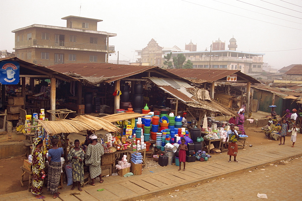 Street scene, Porto Novo, Benin, West Africa, Africa