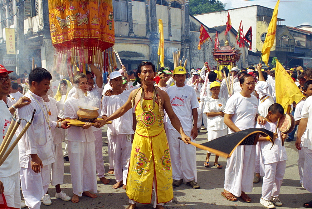 Procession of the Vegetarian Festival, Phuket, Thailand, Southeast Asia, Aisa