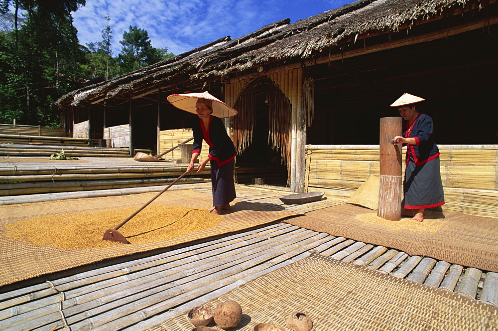 Bidayu Longhouse, Cultural Village, Sarawak, Malaysia, Southeast Asia, Asia