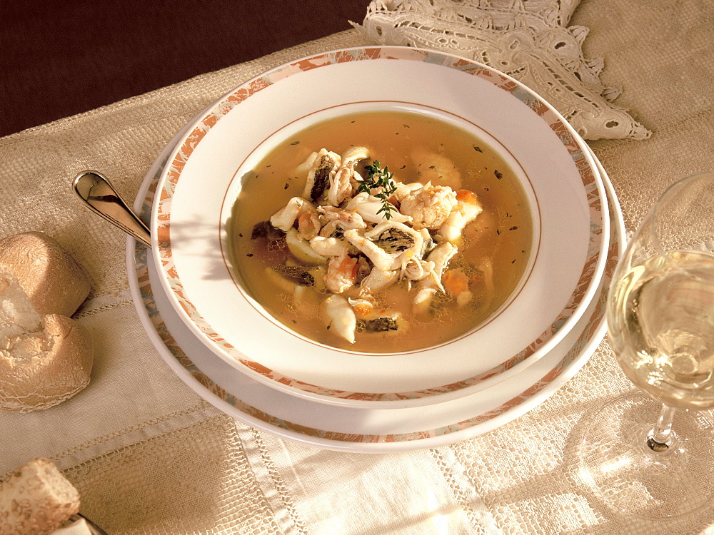 Fish soup, Venice, Veneto, Italy, Europe