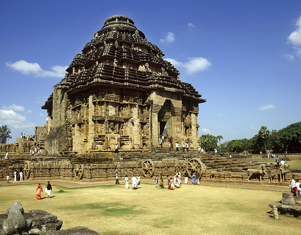 The Sun Temple dating from the 13th century, Konarak, UNESCO World Heritage Site, Orissa, India, Asia