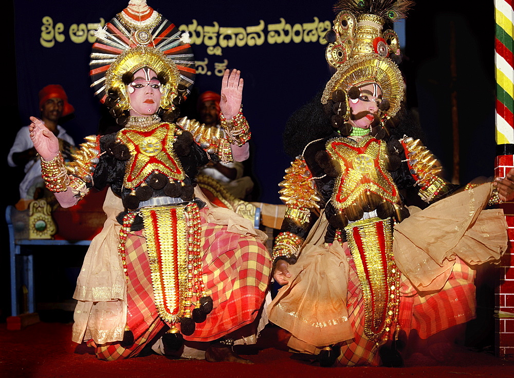 Yaksagana Theater in Karnataka, India, Asia