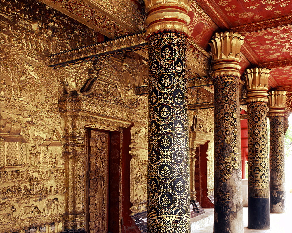 Wat Mai Suwannaphumaham, Luang Prabang, UNESCO World Heritage Site, Laos, Indochina, Southeast Asia, Asia