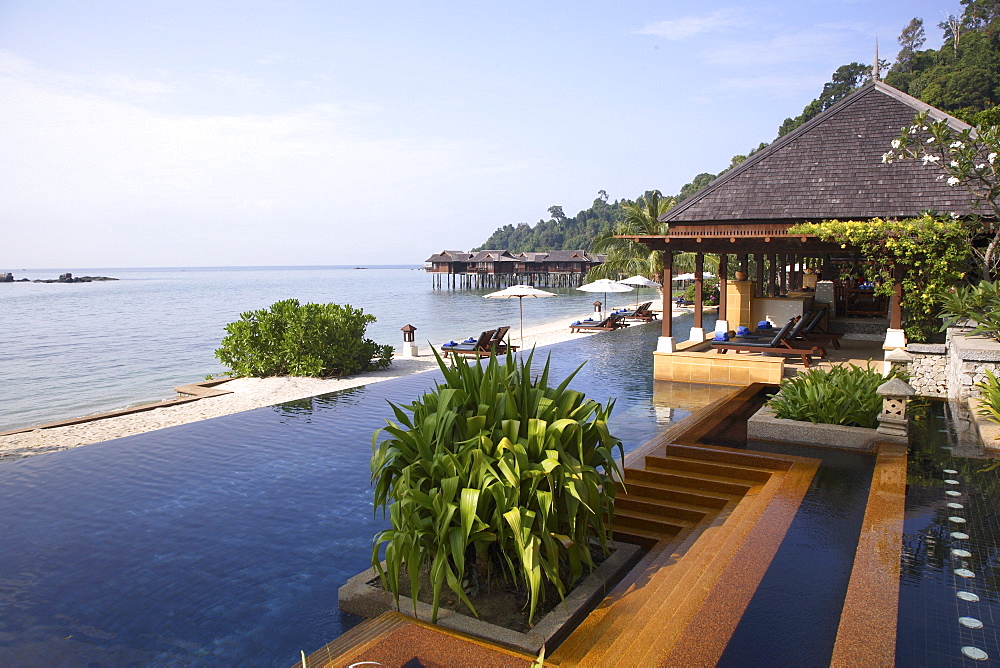 Pool at Pangkor Laut Resort in Malaysia, Southeast Asia, Asia
 