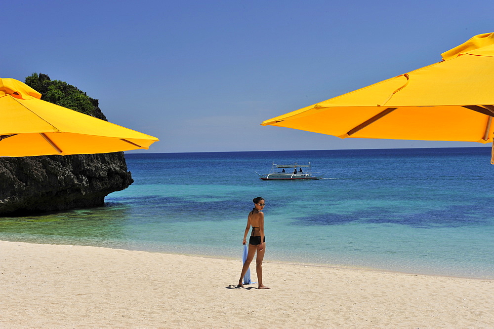 Beach, Shangri La Boracay Resort and Spa in Boracay, Philippines, Southeast Asia, Asia