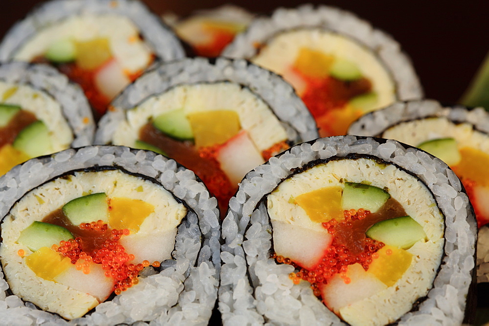 Sushi rolls, Japan, Asia