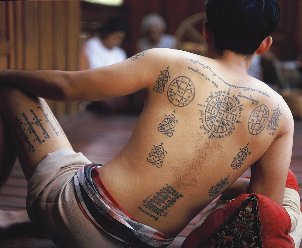 Tattoo, northern Thailand, Southeast Asia, Asia