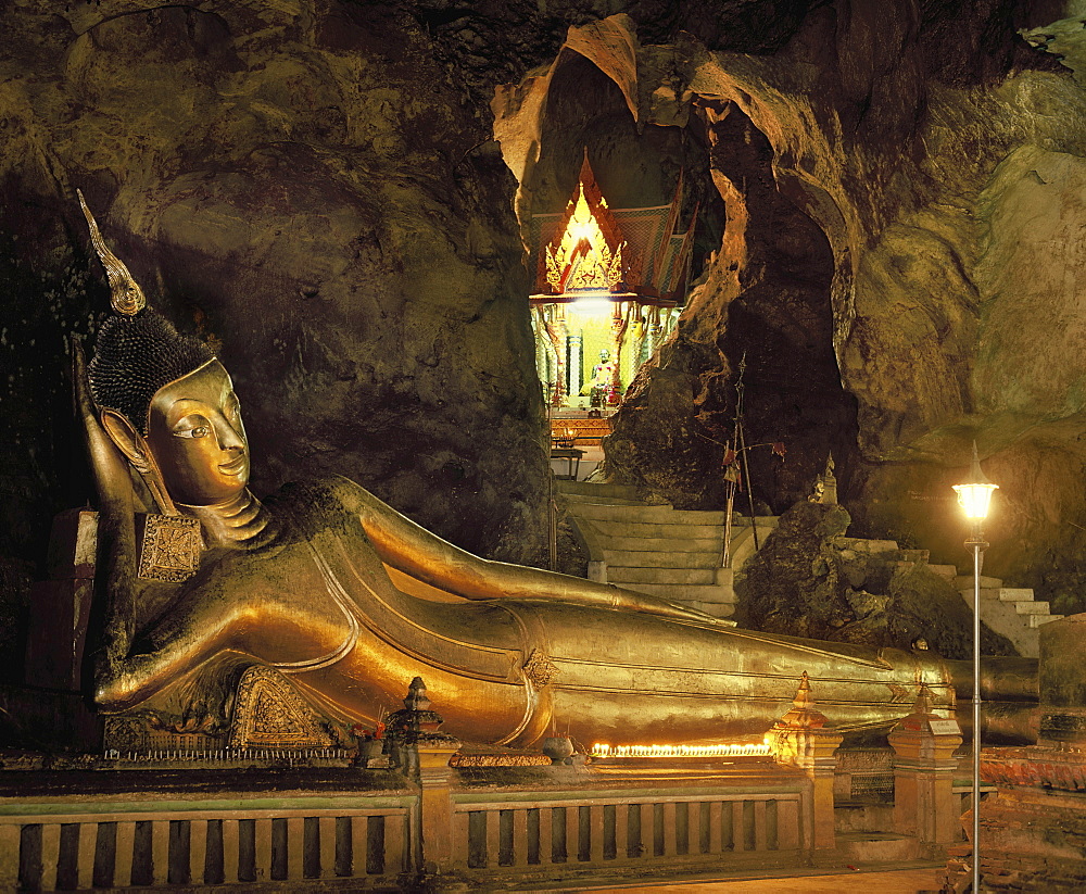 Wat Swannakuha, cave temple in Phang Nga town area in Thailand, Southeast Asia, Asia