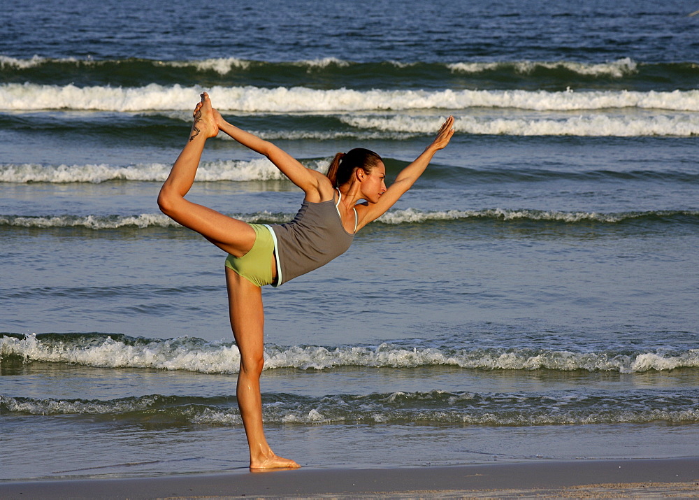 Yoga on the beach