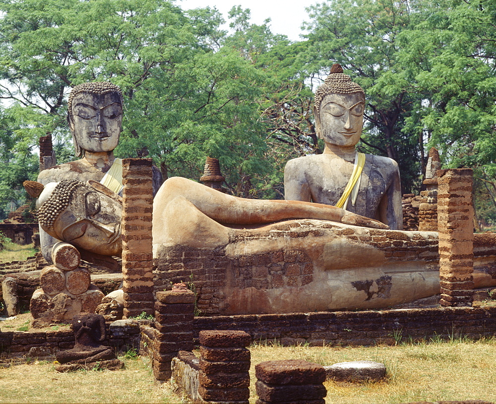 Ruins of  the old city of Kampaeng Phet, Thailand, Southeast Asia, Asia