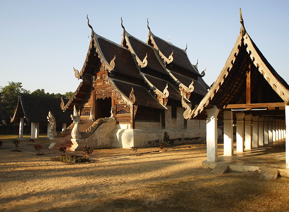 Wat Ton Kwen, a classic example of Lanna architecture, Chiang Mai, Thailand, Southeast Asia, Asia