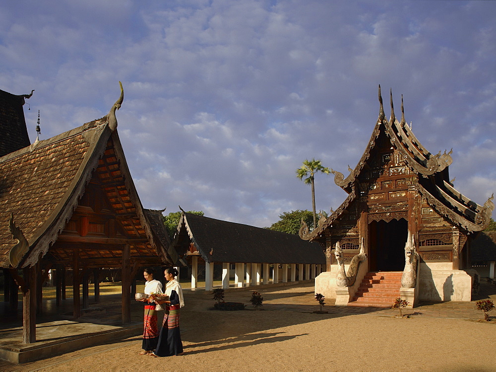 Wat Ton Kwen, a classic example of Lanna architecture, Chiang Mai, Thailand, Southeast Asia, Asia