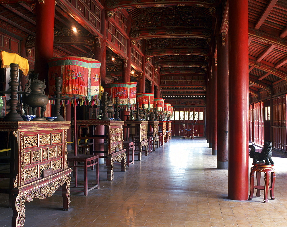 The Dynastic Temple (The Mieu), dedicated to ten Nguyen Emperors, The Citadel, Hue, UNESCO World Heritage Site, Vietnam, Indochina, Southeast Asia, Asia