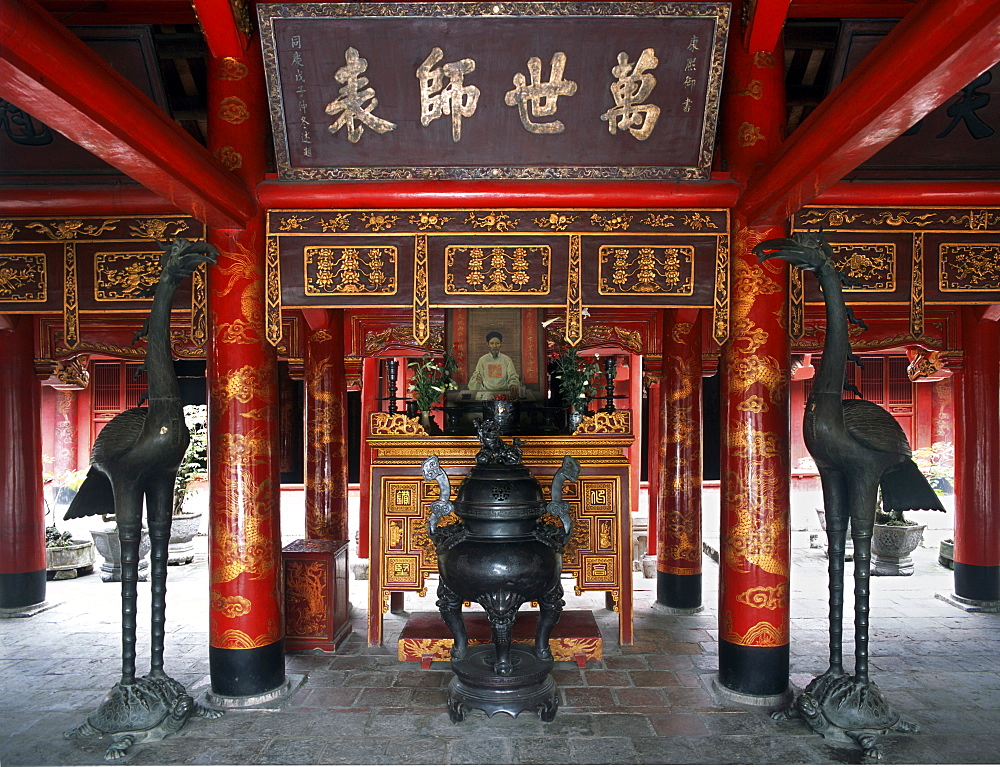 Temple of Literature, Hanoi, Vietnam, Indochina, Southeast Asia, Asia