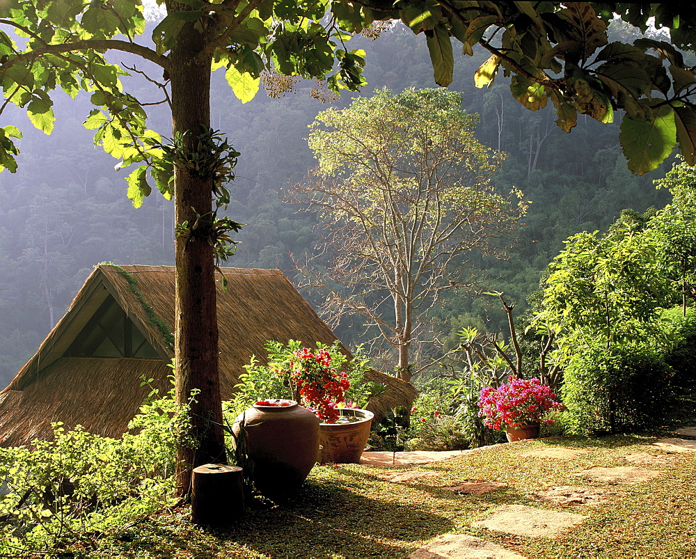 Peaceful  mountain scenery, Chiang Mai, Thailand, Southeast Asia, Asia