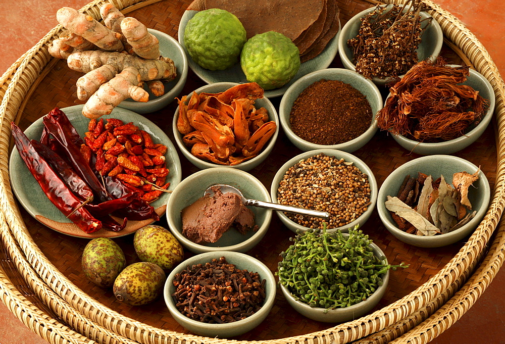 Spices used in Thai food, Thailand, Southeast Asia, Asia