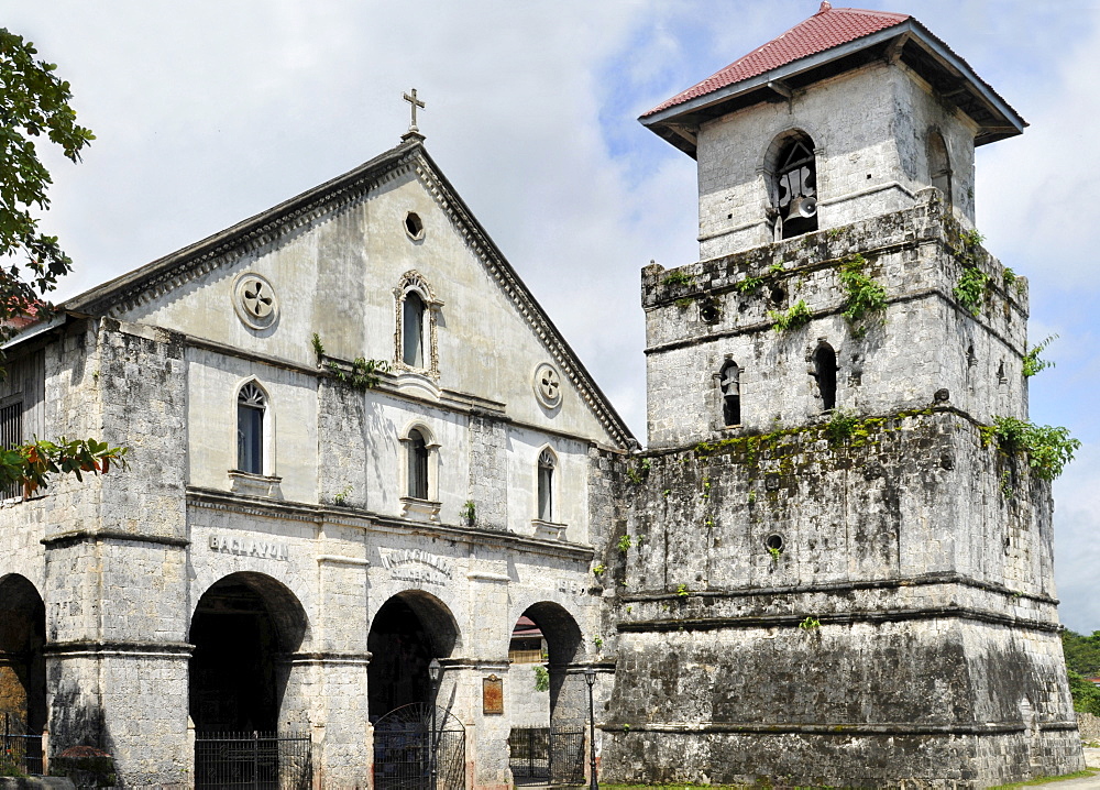 Church of Our Lady of the Immaculate Conception, one of the oldest churches in the country, Baclayon, Bohol, Philippines, Southeast Asia, Asia