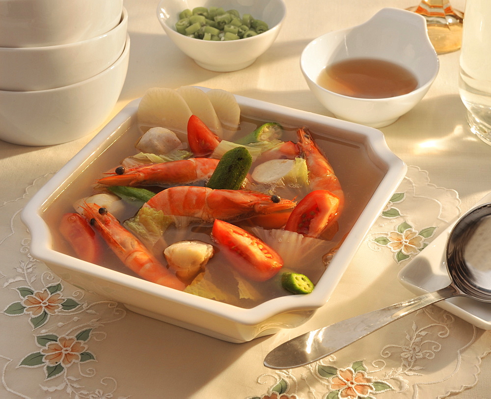 Sinigang, a popular filipino sour soup, Philippines, Southeast Asia, Asia