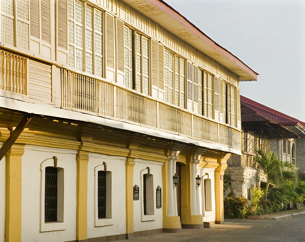 Siquya Heritage mansion, a classic Filipino Bahai na bato, home of former president Quirino, now a Museum, Vigan, UNESCO World Heritage Site, Ilocos Sur, Philippines, Southeast Asia, Asia