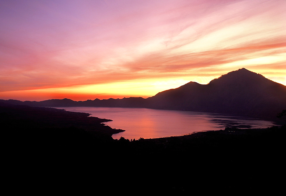 Gunung Batur and lake, Bali, Indonesia, Southeast Asia, Asia 