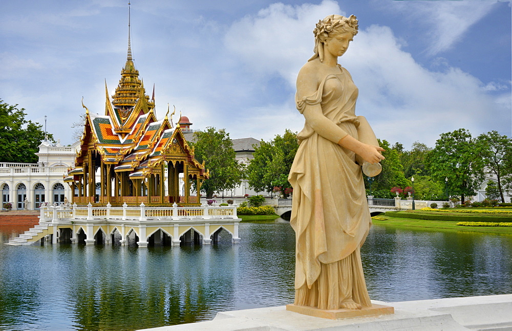 Royal Palace, summer residence of  King Rama V, Bang Pa In, Thailand, Southeast Asia, Asia