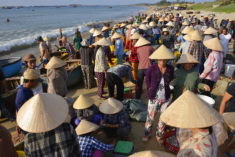 Fishing village, Mui Ne, Vietnam, Indochina, Southeast Asia, Asia