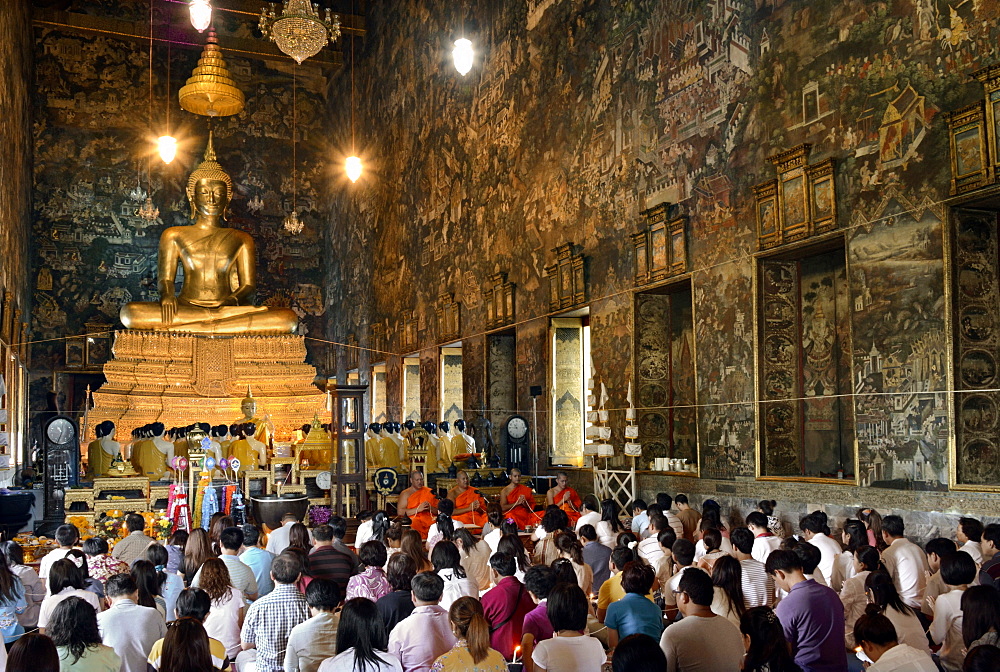 Ubosoth of Wat Suthat, Bangkok, Thailand, Southeast Asia, Asia