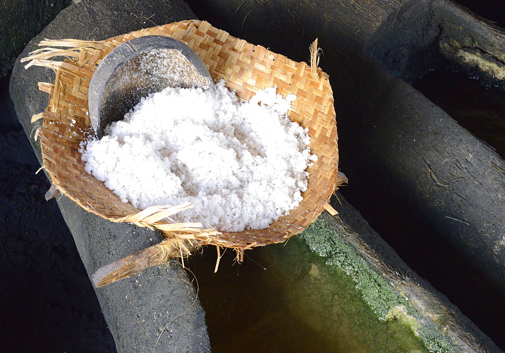 Marine salt production, Kusamba, Bali, Indonesia, Southeast Asia, Asia