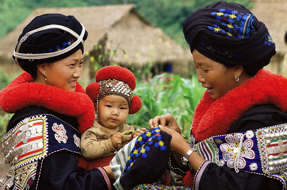 Yao hill tribe, Chiang Rai, Thailand, Southeast Asia, Asia