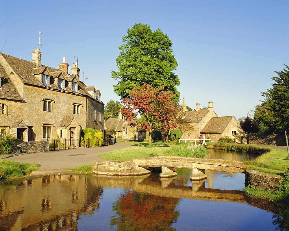 Lower Slaughter, the Cotswolds, Gloucestershire, England, UK