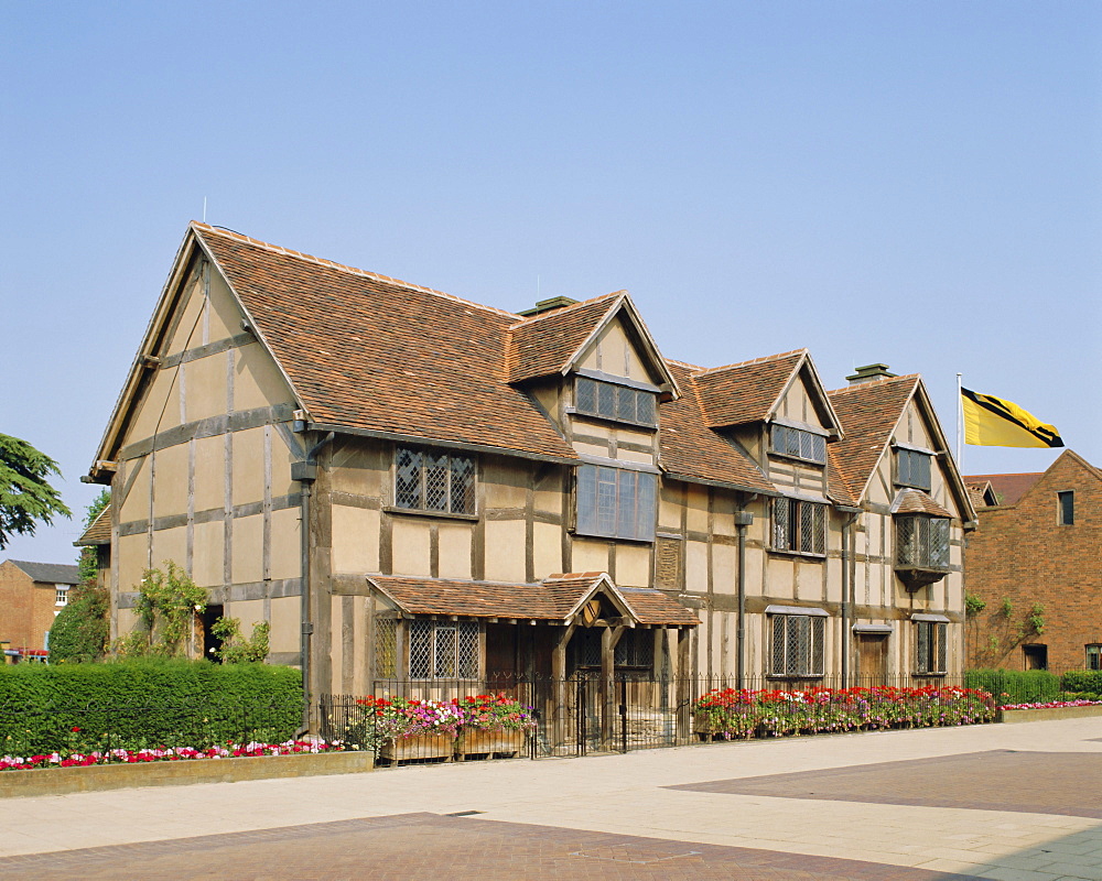 William Shakespeare's birthplace, Stratford-upon-Avon, Warwickshire, England, UK, Europe