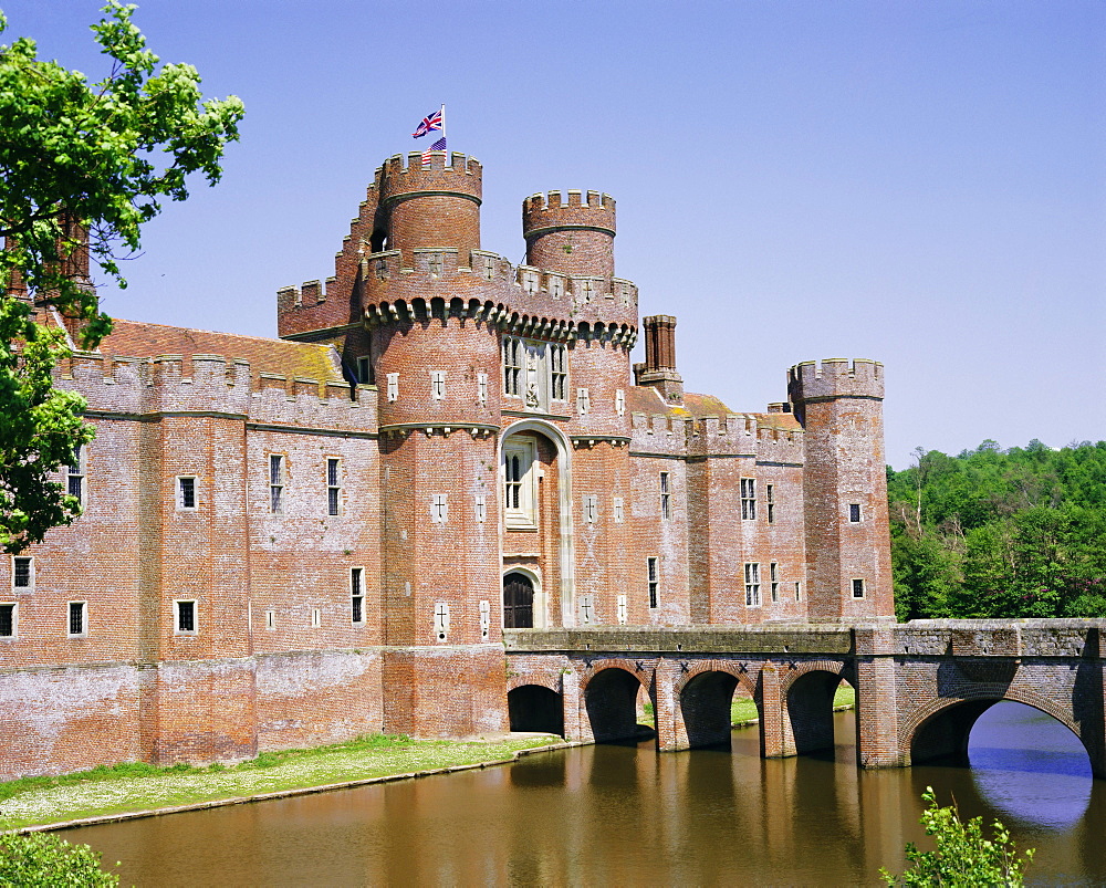 Herstmonceux Castle, East Sussex, England, UK, Europe