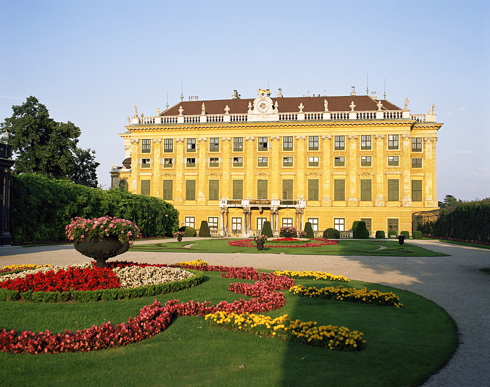 Palace and gardens of Schonbrunn, UNESCO World Heritage Site, Vienna, Austria, Europe