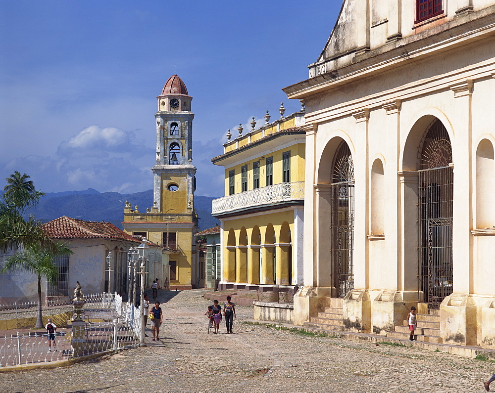 Tower of St. Francis of Assisi Convent church and Museo Romantico, in Trinidad, UNESCO World Heritage Site, Cuba, West Indies, Caribbean, Central America