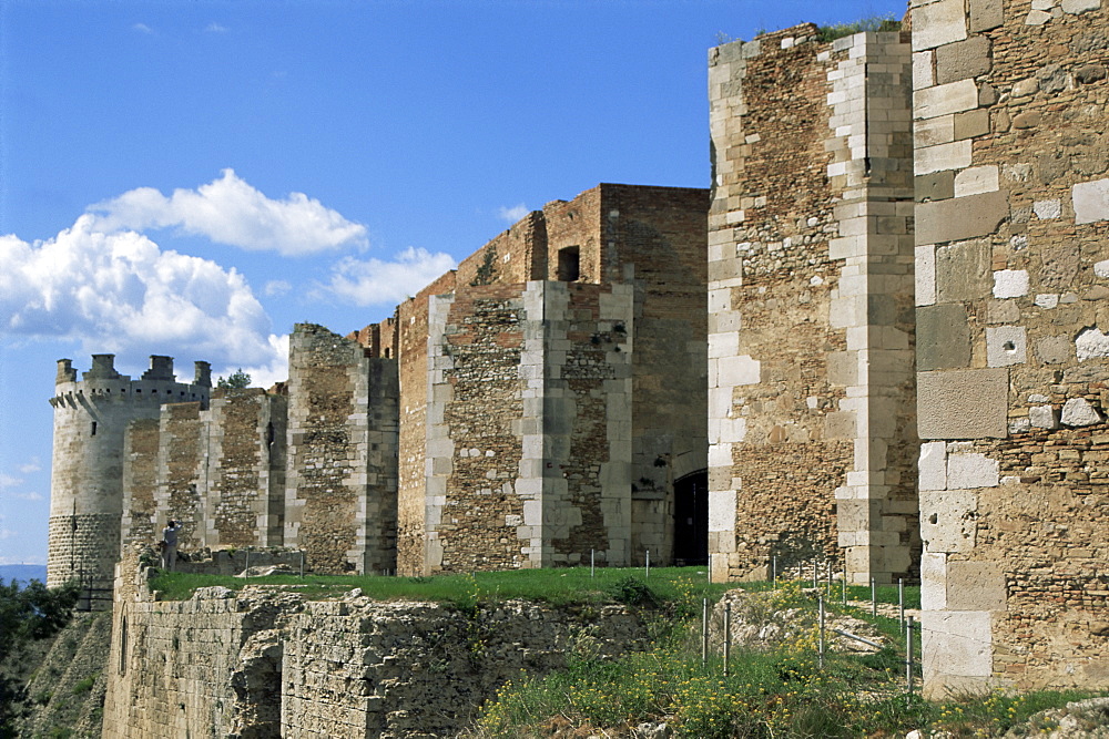 The 13th century castle, built by Frederick II and enlarged by Charles I, Lucera, Puglia, Italy, Europe