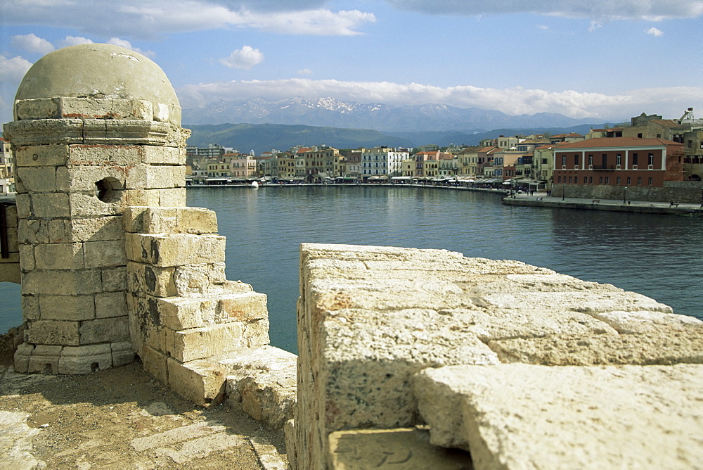 View from the lighthouse of Chania, Crete, Greece, Europe