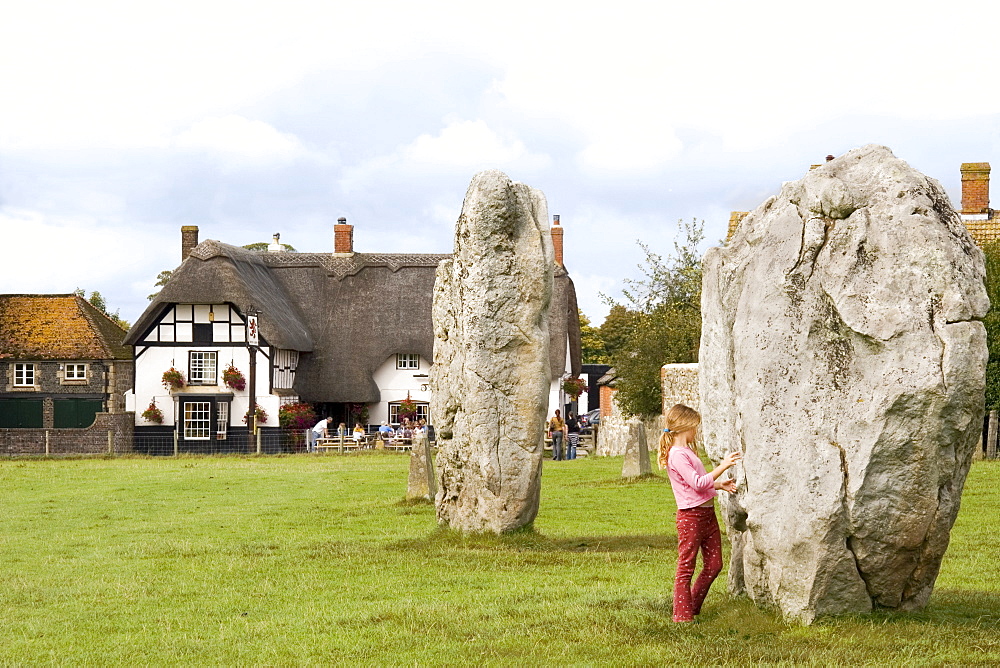 Standing stones, Avebury, UNESCO World Heritage Site, Wiltshire, England, United Kingdom, Europe