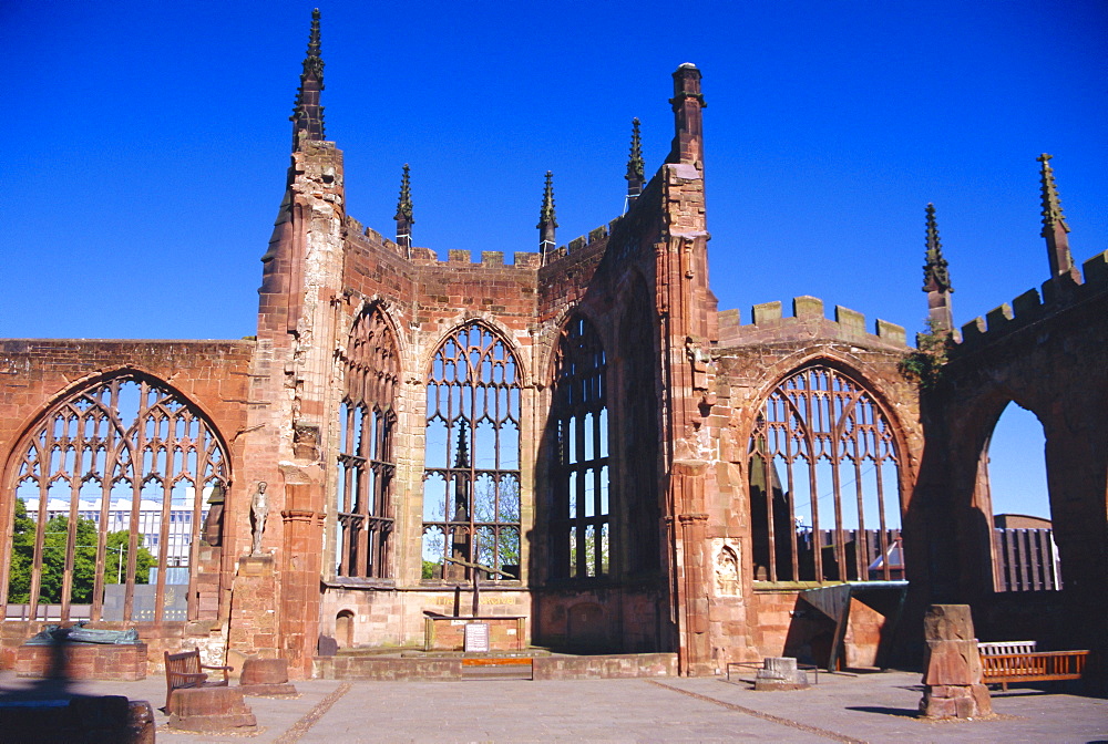 Old Cathedral (Bombed in 2nd World War), Coventry, Warwickshire, UK