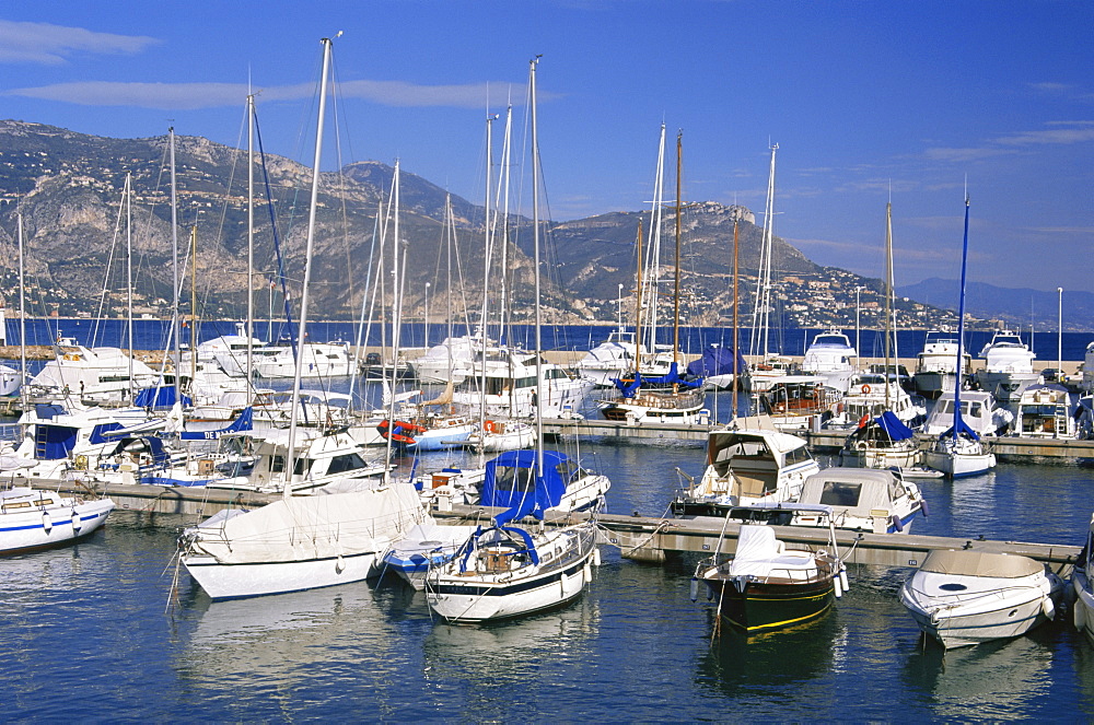 Harbour, St. Jean-Cap-Ferrat, Cap Ferrat, near Nice, Alpes Maritimes, Provence, Cote d'Azur, French Riviera, France, Mediterranean, Europe