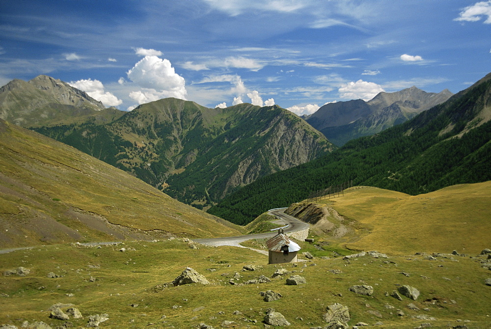 View from the Col de Vars, near Barcelonnette, Haute-Alpes, French Alps, Provence, France, Europe