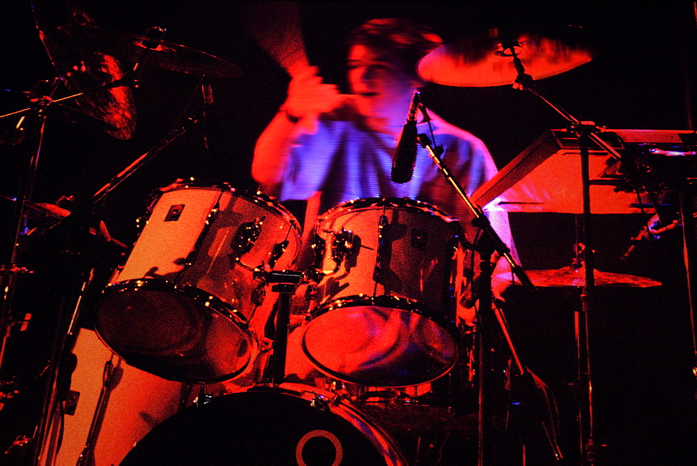 Drummer and his instruments