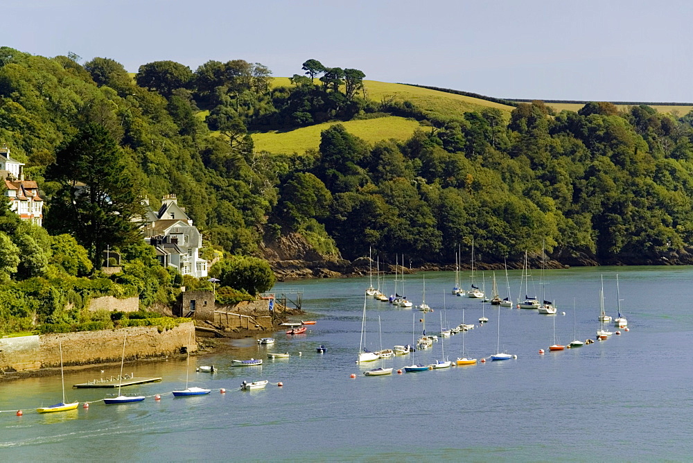 River Dart estuary, Dartmouth, South Hams, Devon, England, United Kingdom, Europe