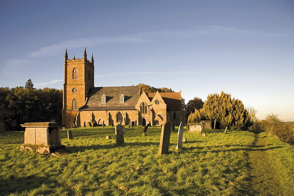 Church of St. Mary the Virgin, location of St. Stephen's church, Ambridge in the radio serial The Archers, Hanbury, Worcestershire, Midlands, England, United Kingdom, Europe