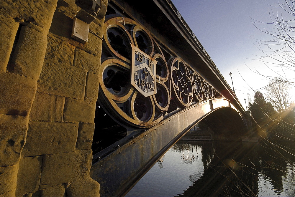 Iron Bridge over River Severn, Stourport on Severn Worcestershire, Engand, United Kingdom, Europe